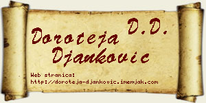 Doroteja Đanković vizit kartica